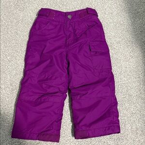 Columbia Kids' Vibrant Purple Snow Pants